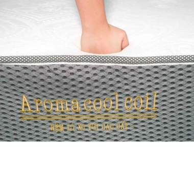 Nệm Lò Xo Aroma Cool Coil 2 Viền – Êm Đàn Hồi, Thoáng Khí, Hỗ Trợ Cơ Thể, Bảo Hành 10 Năm – Giá 4,680,000₫ 6 Nệm Lò Xo Aroma Cool Coil 2 Viền – Êm Đàn Hồi, Thoáng Khí, Hỗ Trợ Cơ Thể, Bảo Hành 10 Năm – Giá 4,680,000₫ 6