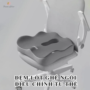 Nệm lót ghế DREAMOFLOVE chống đau xương cụt, giảm đau mông, siêu đàn hồi, thoáng khí – 167.700₫
