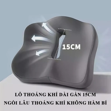 Nệm lót ghế DREAMOFLOVE chống đau xương cụt, giảm đau mông, siêu đàn hồi, thoáng khí – 167.700₫