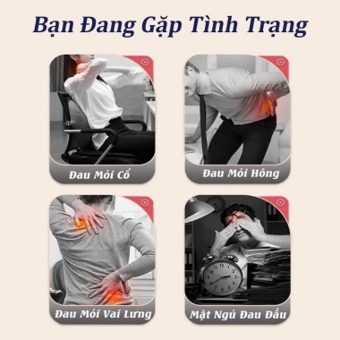 Nệm Massage Toàn Thân + Gối Matxa Cổ Vai Gáy Thảo Dược - Giảm 23% chỉ 1.599.000đ
