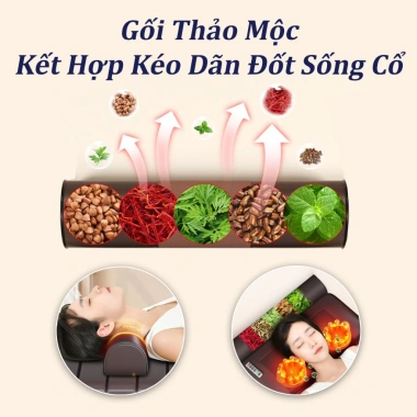 Nệm Massage Toàn Thân + Gối Matxa Cổ Vai Gáy Thảo Dược - Giảm 23% chỉ 1.599.000đ