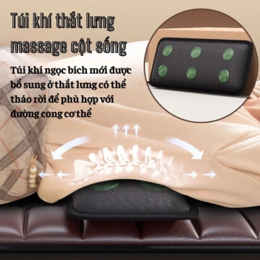 Nệm Massage Toàn Thân + Gối Matxa Cổ Vai Gáy Thảo Dược - Giảm 23% chỉ 1.599.000đ
