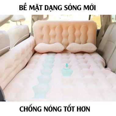 Nệm ô tô MONQIQI 4-5-7 ghế kèm máy bơm điện, bộ gối - Giảm giá, chỉ 101.920đ 2