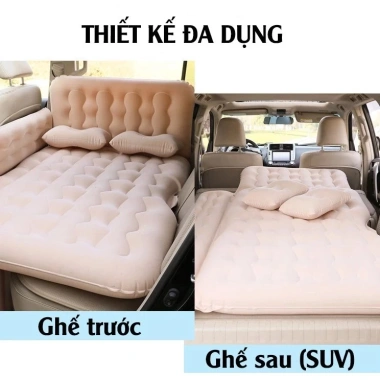 Nệm ô tô MONQIQI 4-5-7 ghế kèm máy bơm điện, bộ gối - Giảm giá, chỉ 101.920đ 3