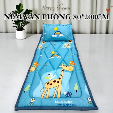 Nệm văn phòng 80x200cm - Trải sàn hỗ trợ lưng, thoáng khí, gập gọn dễ vệ sinh, giá ưu đãi 160k 3