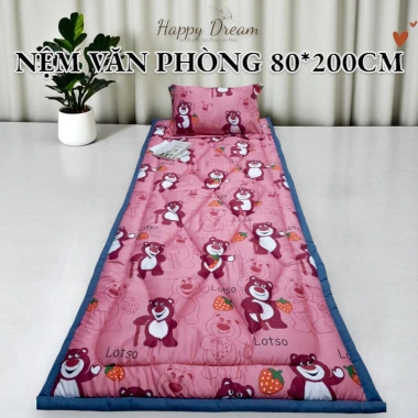 Nệm văn phòng 80x200cm - Trải sàn hỗ trợ lưng, thoáng khí, gập gọn dễ vệ sinh, giá ưu đãi 160k 6