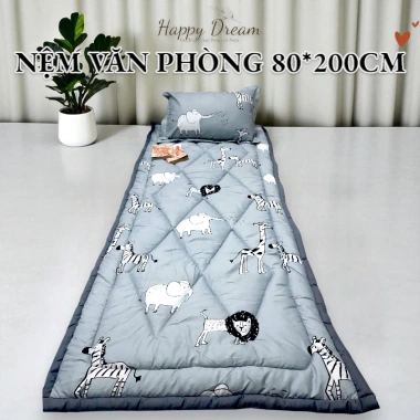 Nệm văn phòng 80x200cm - Trải sàn hỗ trợ lưng, thoáng khí, gập gọn dễ vệ sinh, giá ưu đãi 160k 7