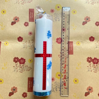 Nến bàn thờ công giáo đa kích cỡ – Đèn cầy 45.000đ, dùng cho lễ lớn, đọc kinh, cầu nguyện 10