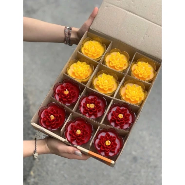Nến bơ thơm cao cấp - Dùng bày lễ, ban thờ, sự kiện tâm linh, hương nhẹ, thời gian cháy dài, giảm còn 55.000₫
