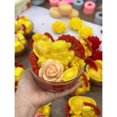 Nến bơ thơm cao cấp - Dùng bày lễ, ban thờ, sự kiện tâm linh, hương nhẹ, thời gian cháy dài, giảm còn 55.000₫