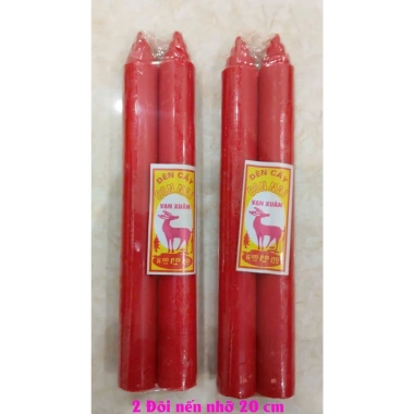 Nến Cây Đèn Cầy Thắp Hương Cúng Lễ 20‑23cm Màu Trắng Đỏ - Giá Ưu Đãi 19.600₫ 2