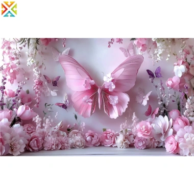 Nền chụp ảnh polyester công chúa hồng phông nền hoa bướm châu Âu treo tường sinh nhật cô gái giá ưu đãi 102.131 VND 6 Nền chụp ảnh polyester công chúa hồng phông nền hoa bướm châu Âu treo tường sinh nhật cô gái giá ưu đãi 102.131 VND 6