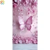 Nền chụp ảnh polyester công chúa hồng phông nền hoa bướm châu Âu treo tường sinh nhật cô gái giá ưu đãi 102.131 VND 7