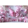 Nền chụp ảnh polyester công chúa hồng phông nền hoa bướm châu Âu treo tường sinh nhật cô gái giá ưu đãi 102.131 VND 10