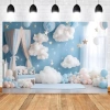 Nền chụp ảnh sinh nhật bé mới - Bánh sinh nhật vui vẻ, phụ kiện studio trang trí tiệc 4