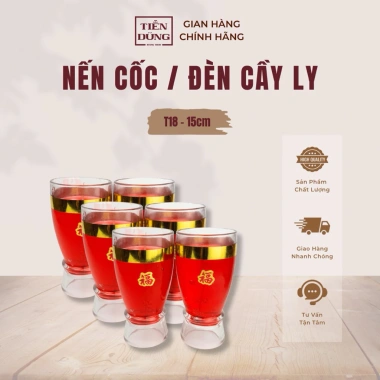 Nến Cốc Hoa Nghệ Thuật – Đèn Cầy Ly Trang Trí, Thắp Lễ, Cúng Dường Giá 37.000đ