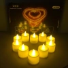 Nến điện tử mini chạy pin, đèn cầy tealight không khói sinh nhật, kèm pin, 5.000đ 5