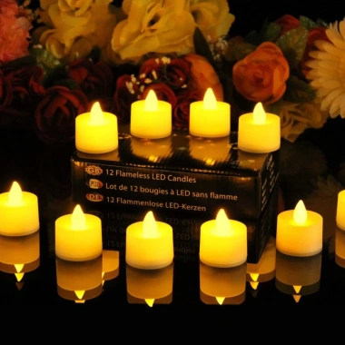 Nến điện tử mini chạy pin, đèn cầy tealight không khói, trang trí sinh nhật - kèm pin, giá 80.000₫ 4 Nến điện tử mini chạy pin, đèn cầy tealight không khói, trang trí sinh nhật - kèm pin, giá 80.000₫ 4
