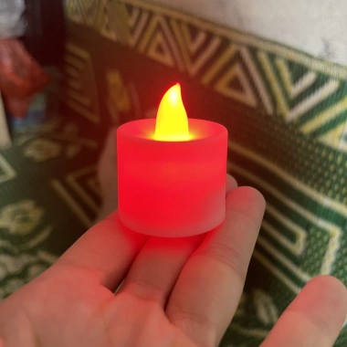 Nến điện tử mini chạy pin, đèn cầy tealight không khói, trang trí sinh nhật - kèm pin, giá 80.000₫