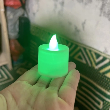 Nến điện tử mini chạy pin, đèn cầy tealight không khói, trang trí sinh nhật - kèm pin, giá 80.000₫
