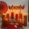 Nến đỏ decor 20cm - Trang trí Tết, Noel, bàn tiệc, giá chỉ 50.000đ 2
