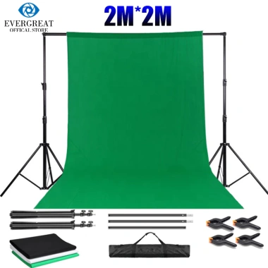 Nền Đứng Photo Studio 2x2m Muslin Xanh Đen Trắng Giá chỉ 135.030 VND