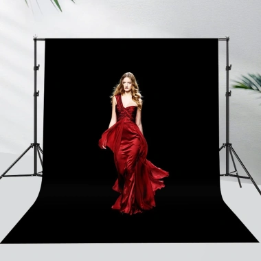Nền Đứng Photo Studio 2x2m Muslin Xanh Đen Trắng Giá chỉ 135.030 VND
