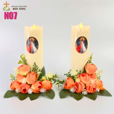 Nến hoa công giáo điện tử cắm điện sài pin - Bán chạy, giá ưu đãi 115.000 VND 5