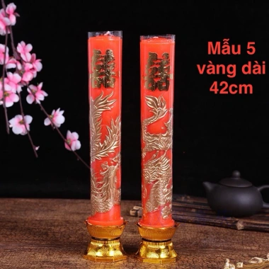 Nến Long Phụng 1 Cặp Đèn Cầy Lễ Gia Tiên, Đám Cưới, Đám Hỏi - 184.000₫ 10