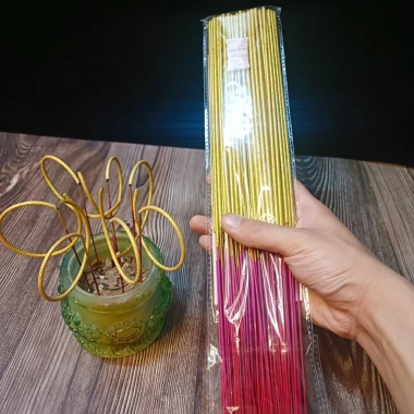 Nén Nhang Thảo Mộc 100 chiếc – Hương Sạch Tàn, Cong Giữ Vàng, Óng Chiêu Tài Lộc, 33.000đ 5