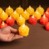 Nến pin hoa sen tim lắc – Trang trí bàn thờ, decor Lễ Tết, giá chỉ 25.000₫ 2