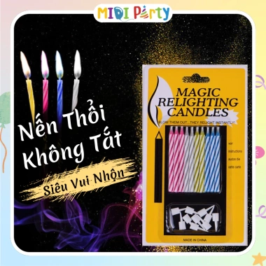Nến Sinh Nhật Đèn Cầy Vui Nhộn - Phụ Kiện Trang Trí An Toàn, Giá 22.000 VND Giảm Giá