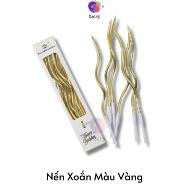 Nến sinh nhật xoắn 6 cây - Trang trí bánh kem, nến sáp chất lượng, giá chỉ 8.000đ 10