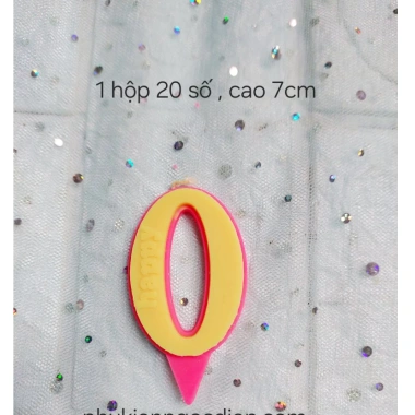 Nến số đèn cầy trang trí bánh - Hộp 20 chiếc, giá siêu ưu đãi 18.000₫