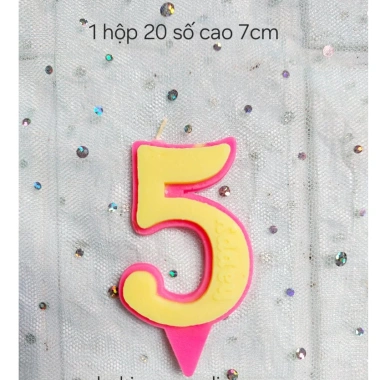 Nến số đèn cầy trang trí bánh - Hộp 20 chiếc, giá siêu ưu đãi 18.000₫ 7 Nến số đèn cầy trang trí bánh - Hộp 20 chiếc, giá siêu ưu đãi 18.000₫ 7