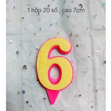 Nến số đèn cầy trang trí bánh - Hộp 20 chiếc, giá siêu ưu đãi 18.000₫ 8 Nến số đèn cầy trang trí bánh - Hộp 20 chiếc, giá siêu ưu đãi 18.000₫ 8