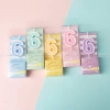 Nến số sinh nhật Pastel xinh xắn - Nến cắm bánh trang trí dễ thương, giảm còn 9.500₫ 9