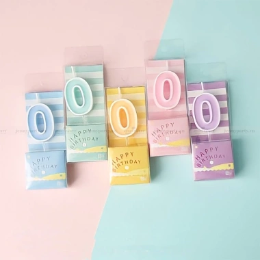 Nến số sinh nhật Pastel xinh xắn - Nến cắm bánh trang trí dễ thương, giảm còn 9.500₫ 12