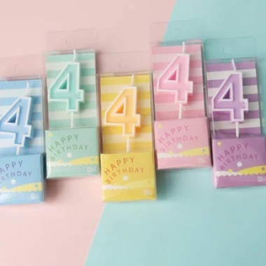 Nến số sinh nhật Pastel xinh xắn - Nến cắm bánh trang trí dễ thương, giảm còn 9.500₫ 16