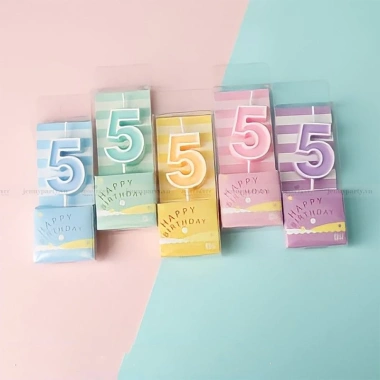 Nến số sinh nhật Pastel xinh xắn - Nến cắm bánh trang trí dễ thương, giảm còn 9.500₫ 17