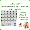 Nến tealight 100 viên 4h cháy trơn trắng vàng đỏ Đèn xông tinh dầu mini giá 49k