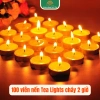 Nến Tealight 100/50 viên - Cháy 2-2,5h, không mùi, không khói, an toàn, dùng lễ Phật, cúng dường, xông tinh dầu - 70.000₫