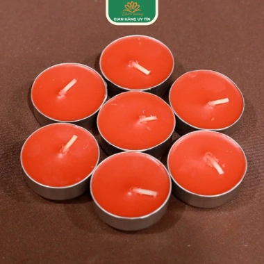 Nến Tealight 100/50 viên - Cháy 2-2,5h, không mùi, không khói, an toàn, dùng lễ Phật, cúng dường, xông tinh dầu - 70.000₫