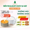 Nến tealight cháy lâu 8‑12h, 10 viên trắng vàng, đốt thơm xông tinh dầu & thảo mộc - Giá 110k