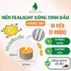 Nến tealight cháy lâu 8‑12h, 10 viên trắng vàng, đốt thơm xông tinh dầu & thảo mộc - Giá 110k 6