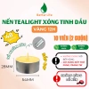 Nến tealight cháy lâu 8‑12h, 10 viên trắng vàng, đốt thơm xông tinh dầu & thảo mộc - Giá 110k 7
