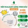 Nến tealight cháy lâu 8‑12h, 10 viên trắng vàng, đốt thơm xông tinh dầu & thảo mộc - Giá 110k 9