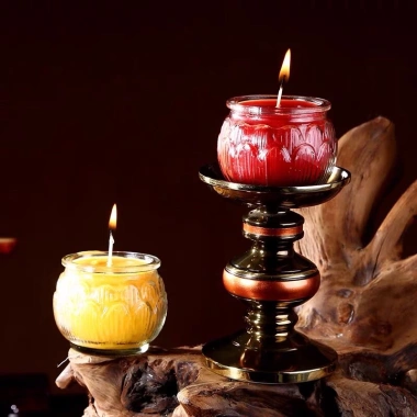 Nến Tealight Hoa Sen 24h - Đèn Cầy Sáp Dầu Cọ, Cháy Lâu, Giá Ưu Đãi 60.000₫