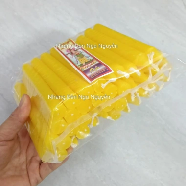 Nến Thắp Sáng 1kg Giá Sỉ Nhiều Size Màu Vàng Đỏ Trắng - Chỉ 29.800đ