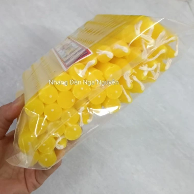 Nến Thắp Sáng 1kg Giá Sỉ Nhiều Size Màu Vàng Đỏ Trắng - Chỉ 29.800đ
